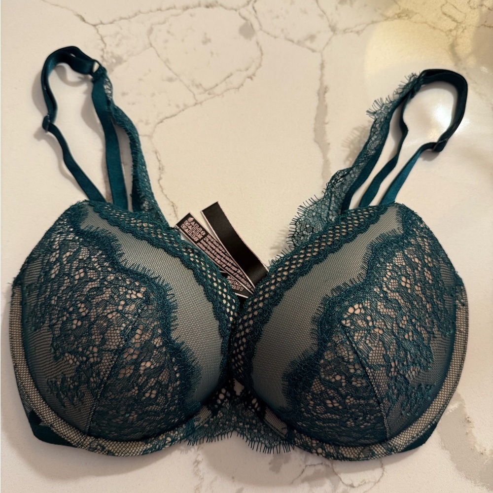Very Sexy Push-Up VS Lace Teal Bra